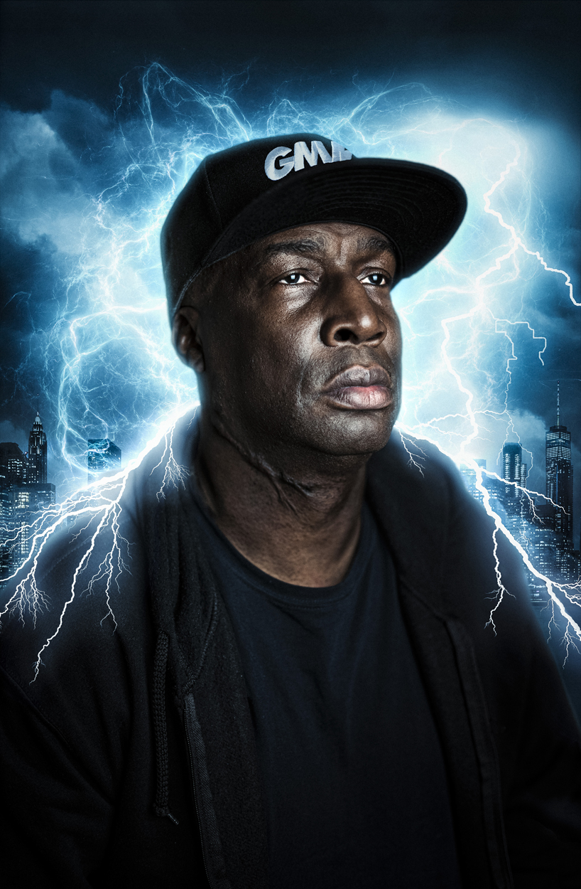 Eddie Michel Grandmaster Flash in the studio